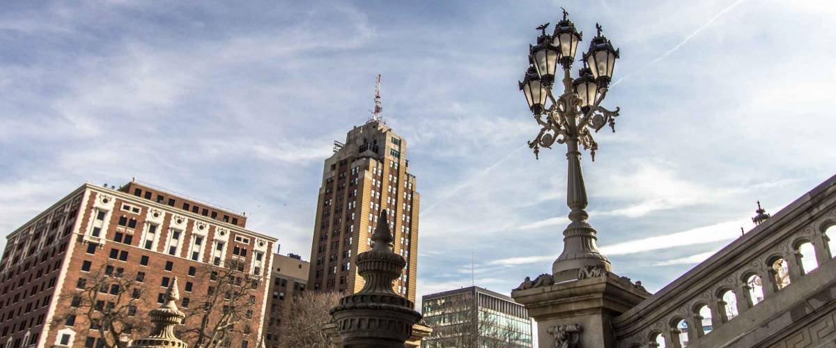 Downtown Lansing Michigan Skyline.